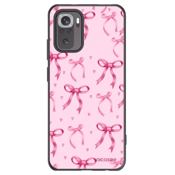 Picasee Xiaomi Redmi Note 10S Hülle - Schwarzes Silikon - Bow Aesthetic
