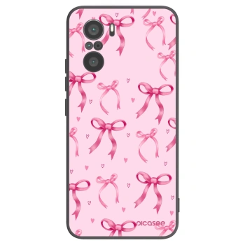 Picasee Xiaomi Poco F3 Hülle - Schwarzes Silikon - Bow Aesthetic