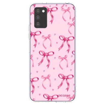 Picasee Samsung Galaxy A02s A025G Hülle - Transparentes Silikon - Bow Aesthetic