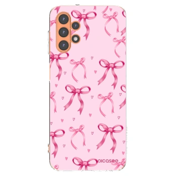 Picasee Samsung Galaxy A13 4G A135 Hülle - Transparentes Silikon - Bow Aesthetic