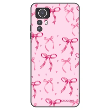 Picasee Xiaomi Redmi Note 12S Hülle - Schwarzes Silikon - Bow Aesthetic