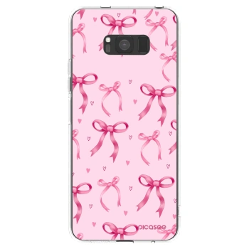 Picasee Samsung Galaxy S8 G950F Hülle - Transparentes Silikon - Bow Aesthetic