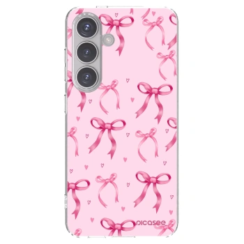 Picasee Samsung Galaxy S24 S921B 5G Hülle - Transparentes Silikon - Bow Aesthetic