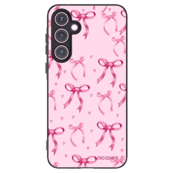 Picasee Samsung Galaxy A35 5G A356B Hülle - Schwarzes Silikon - Bow Aesthetic