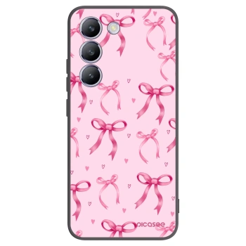 Picasee Vivo V40 SE 5G Hülle - Schwarzes Silikon - Bow Aesthetic