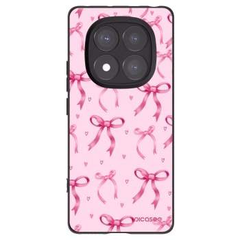 Picasee Xiaomi Redmi Note 14 Pro+ 5G Hülle - Schwarzes Silikon - Bow Aesthetic