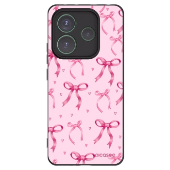 Picasee Xiaomi Redmi Note 14 5G Hülle - Schwarzes Silikon - Bow Aesthetic
