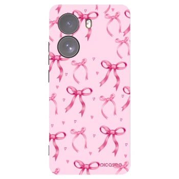 Picasee Xiaomi Poco X7 Hülle - Schwarzes Silikon - Bow Aesthetic