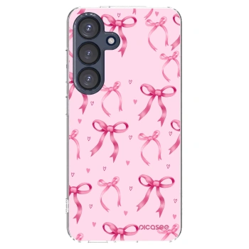 Picasee Samsung Galaxy S25 5G Hülle - Transparentes Silikon - Bow Aesthetic