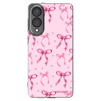 Picasee Samsung Galaxy S25 Edge 5G Hülle - Transparentes Silikon - Bow Aesthetic