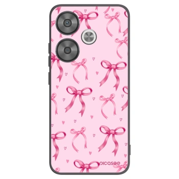 Picasee Xiaomi Poco F6 Hülle - Schwarzes Silikon - Bow Aesthetic