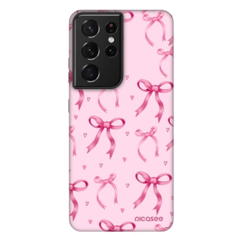 Picasee Fashion Case für Samsung Galaxy S21 Ultra 5G G998B - Bow Aesthetic
