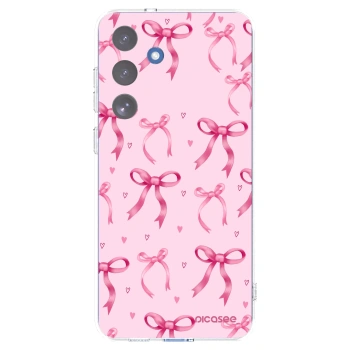 Picasee Samsung Galaxy S25 FE 5G Hülle - Transparentes Silikon - Bow Aesthetic