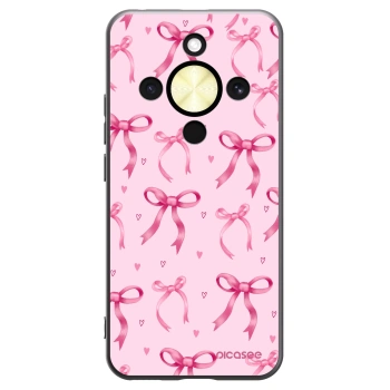 Picasee Honor Magic8 Lite 5G Hülle - Schwarzes Silikon - Bow Aesthetic