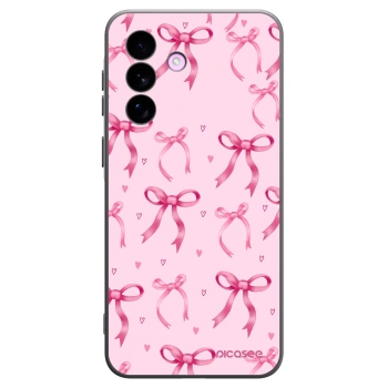Picasee Samsung Galaxy A57 5G Hülle - Schwarzes Silikon - Bow Aesthetic