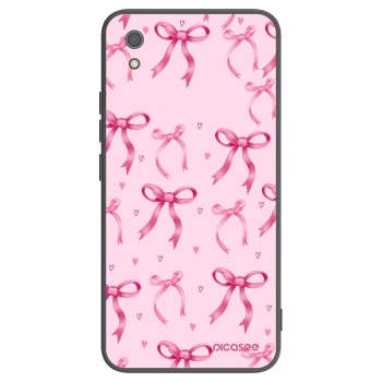 Picasee Xiaomi Redmi 7A Hülle - Schwarzes Silikon - Bow Aesthetic