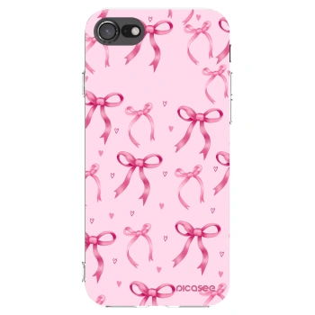 Picasee Apple iPhone 8 Hülle - Transparentes Silikon - Bow Aesthetic