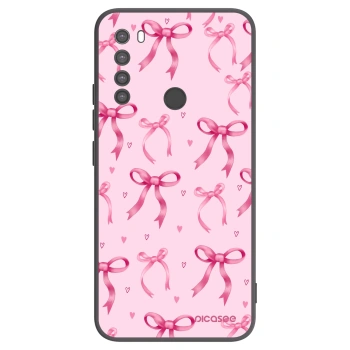 Picasee Xiaomi Redmi Note 8 Hülle - Schwarzes Silikon - Bow Aesthetic