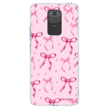 Picasee Xiaomi Redmi Note 9 Hülle - Schwarzes Silikon - Bow Aesthetic