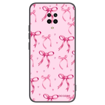 Picasee Xiaomi Redmi Note 9S Hülle - Schwarzes Silikon - Bow Aesthetic