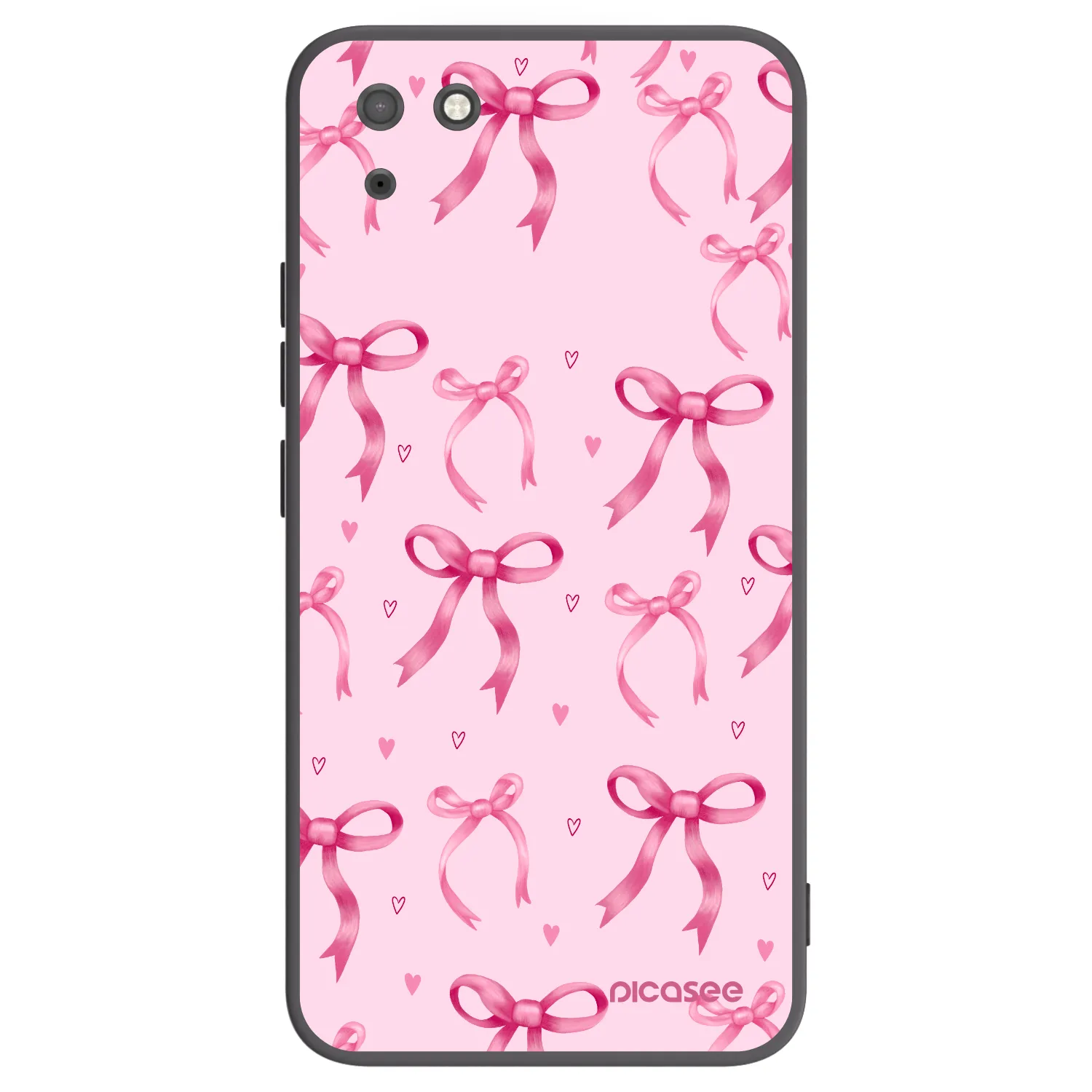 Picasee Huawei Y5P Hülle - Schwarzes Silikon - Bow Aesthetic