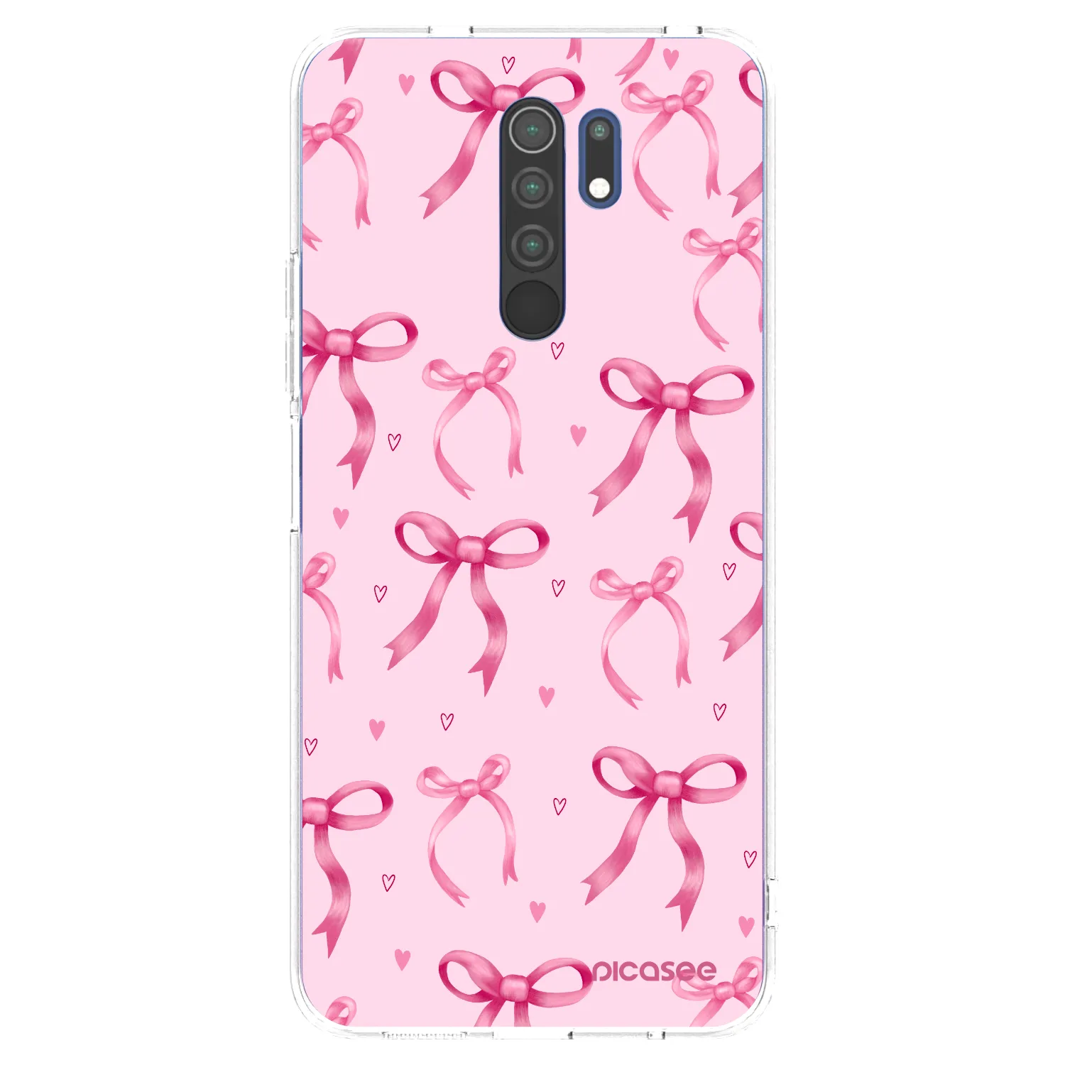 Picasee Xiaomi Redmi 9 Hülle - Transparentes Silikon - Bow Aesthetic