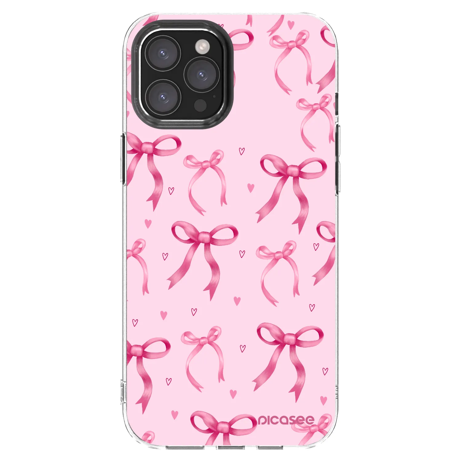 Picasee Apple iPhone 12 Pro Max Hülle - Transparentes Silikon - Bow Aesthetic
