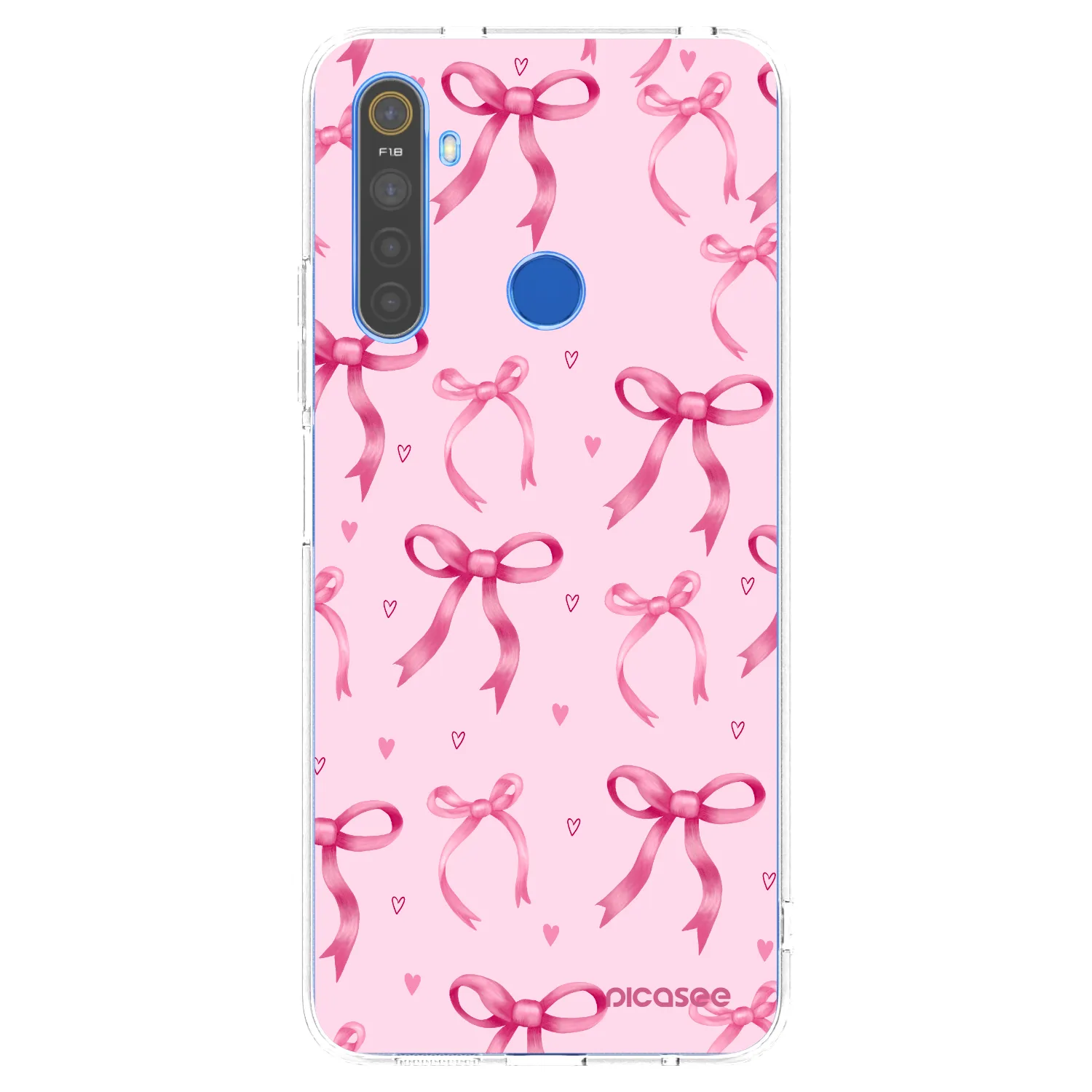 Picasee Realme 5 Hülle - Transparentes Silikon - Bow Aesthetic