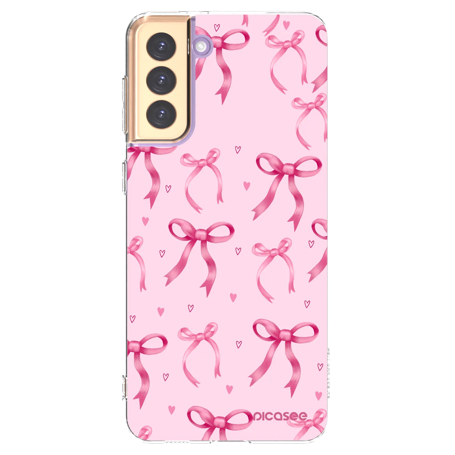 Picasee Samsung Galaxy S21+ 5G G996F Hülle - Transparentes Silikon - Bow Aesthetic