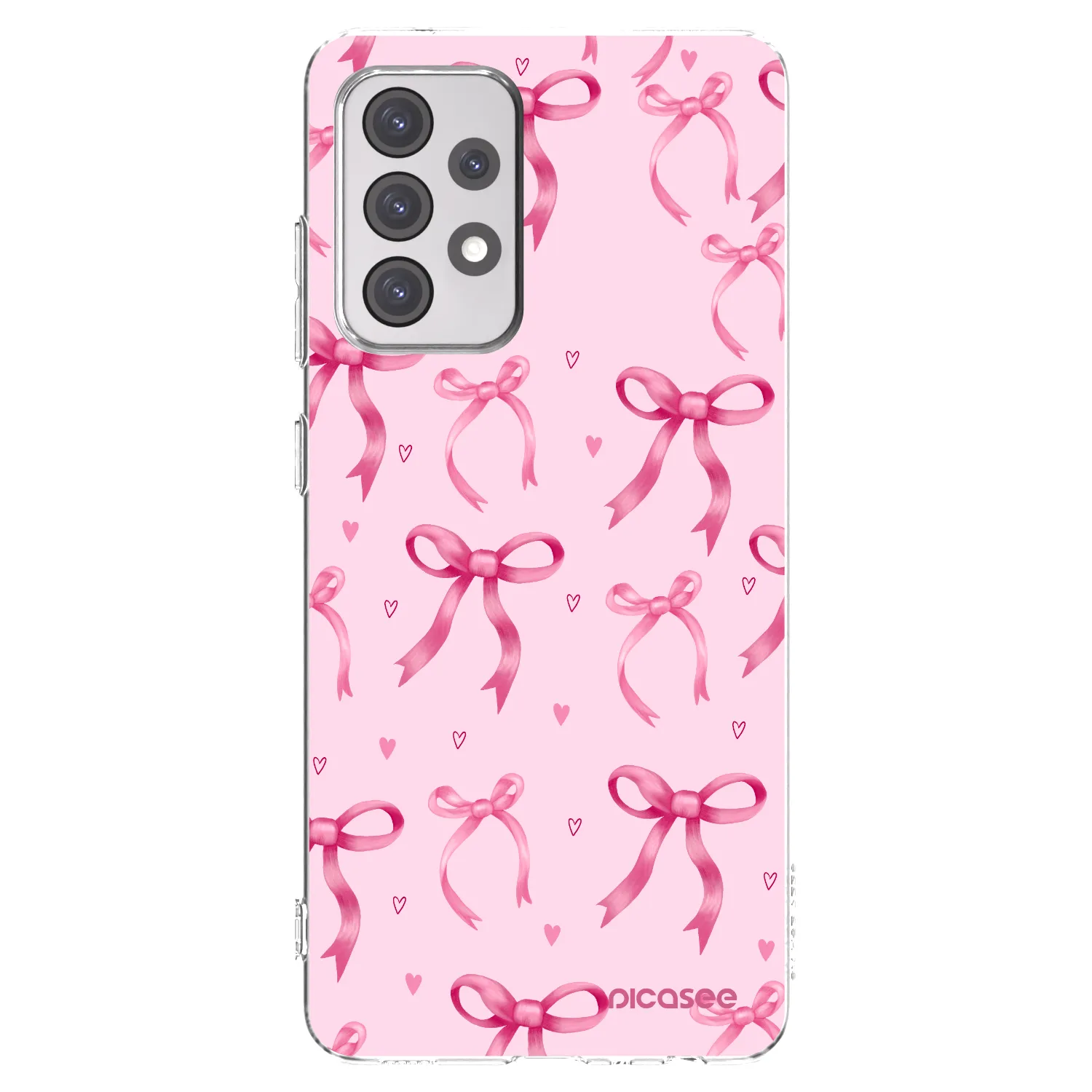 Picasee Samsung Galaxy A52 5G A525F Hülle - Transparentes Silikon - Bow Aesthetic