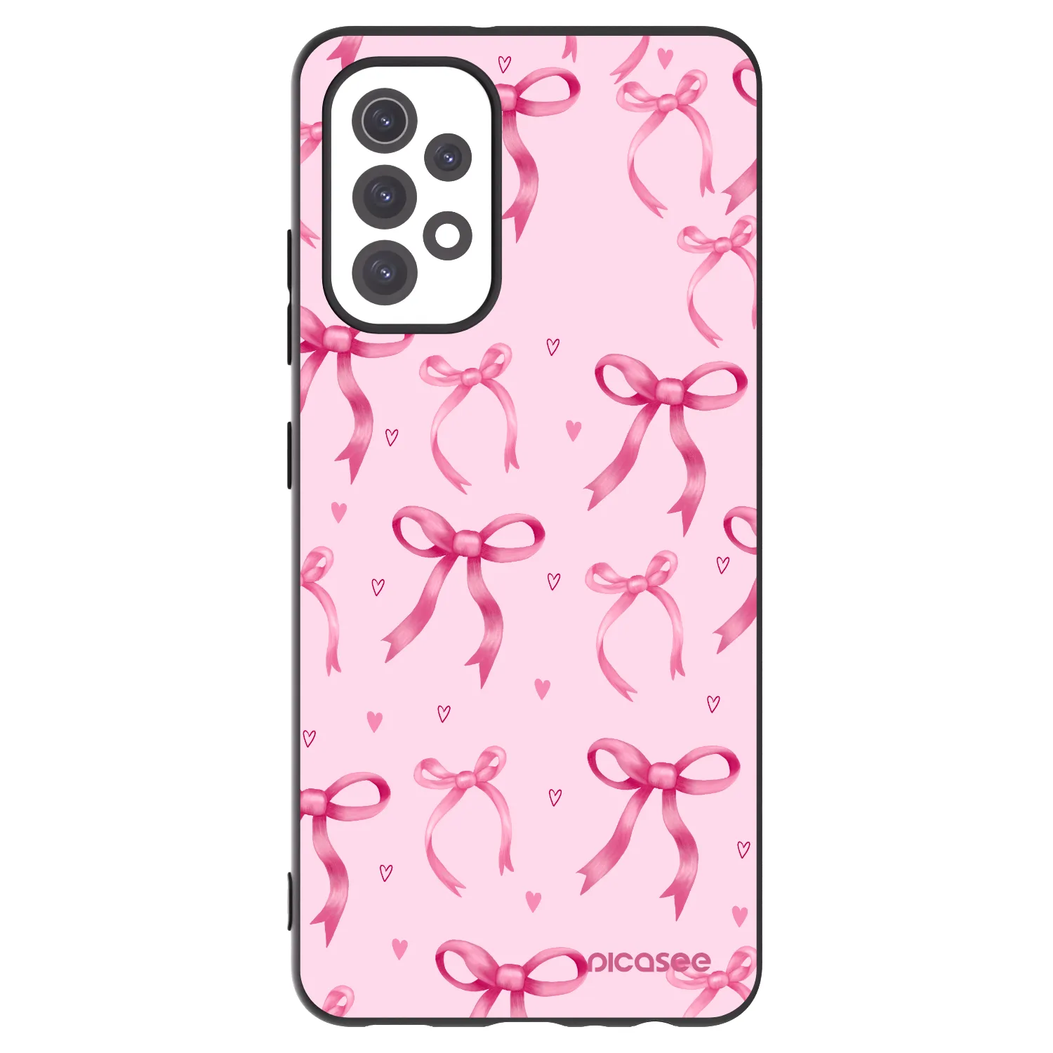 Picasee Samsung Galaxy A32 5G A326B Hülle - Schwarzes Silikon - Bow Aesthetic