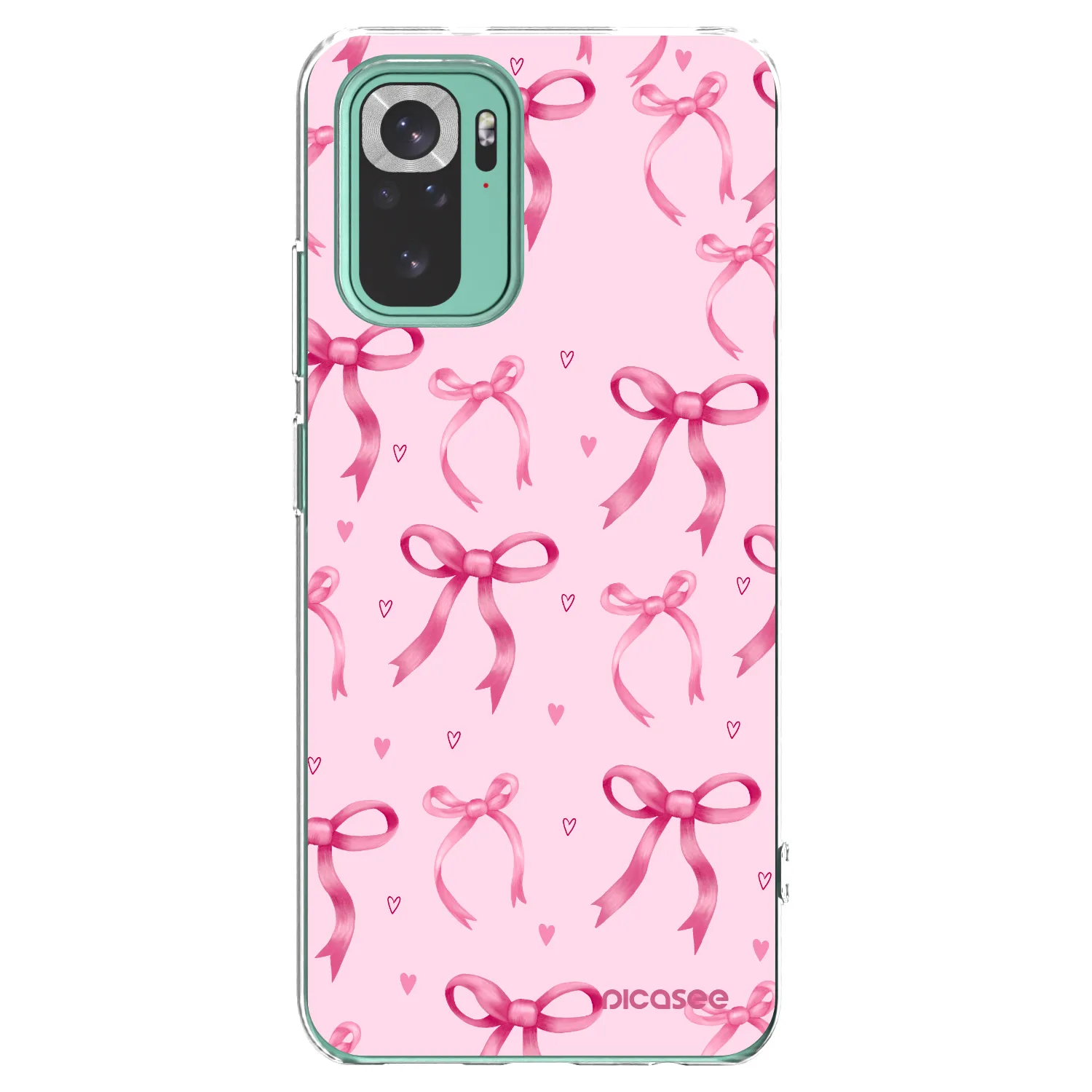 Picasee Xiaomi Redmi Note 10 Pro Hülle - Transparentes Silikon - Bow Aesthetic