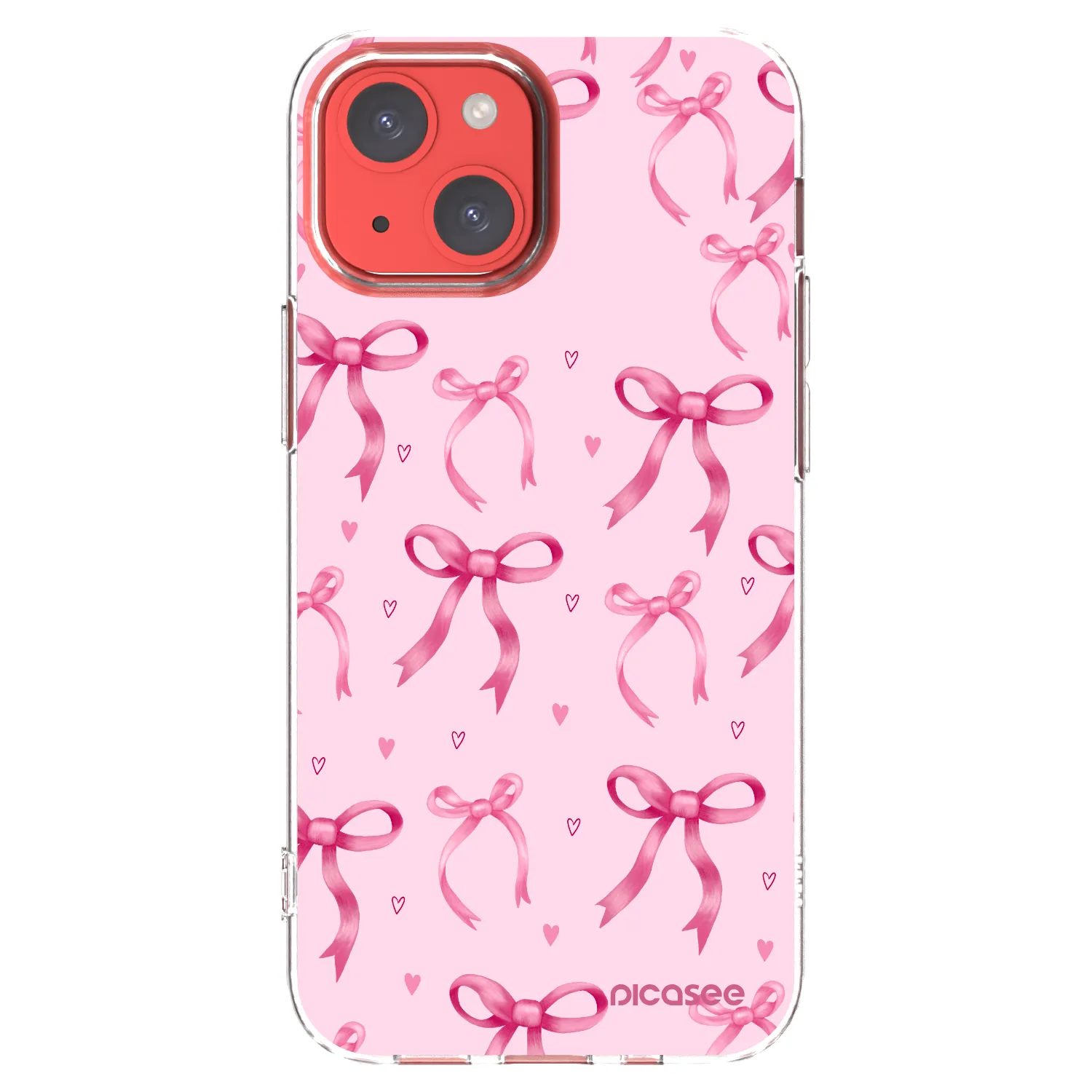 Picasee Apple iPhone 13 mini Hülle - Transparentes Silikon - Bow Aesthetic