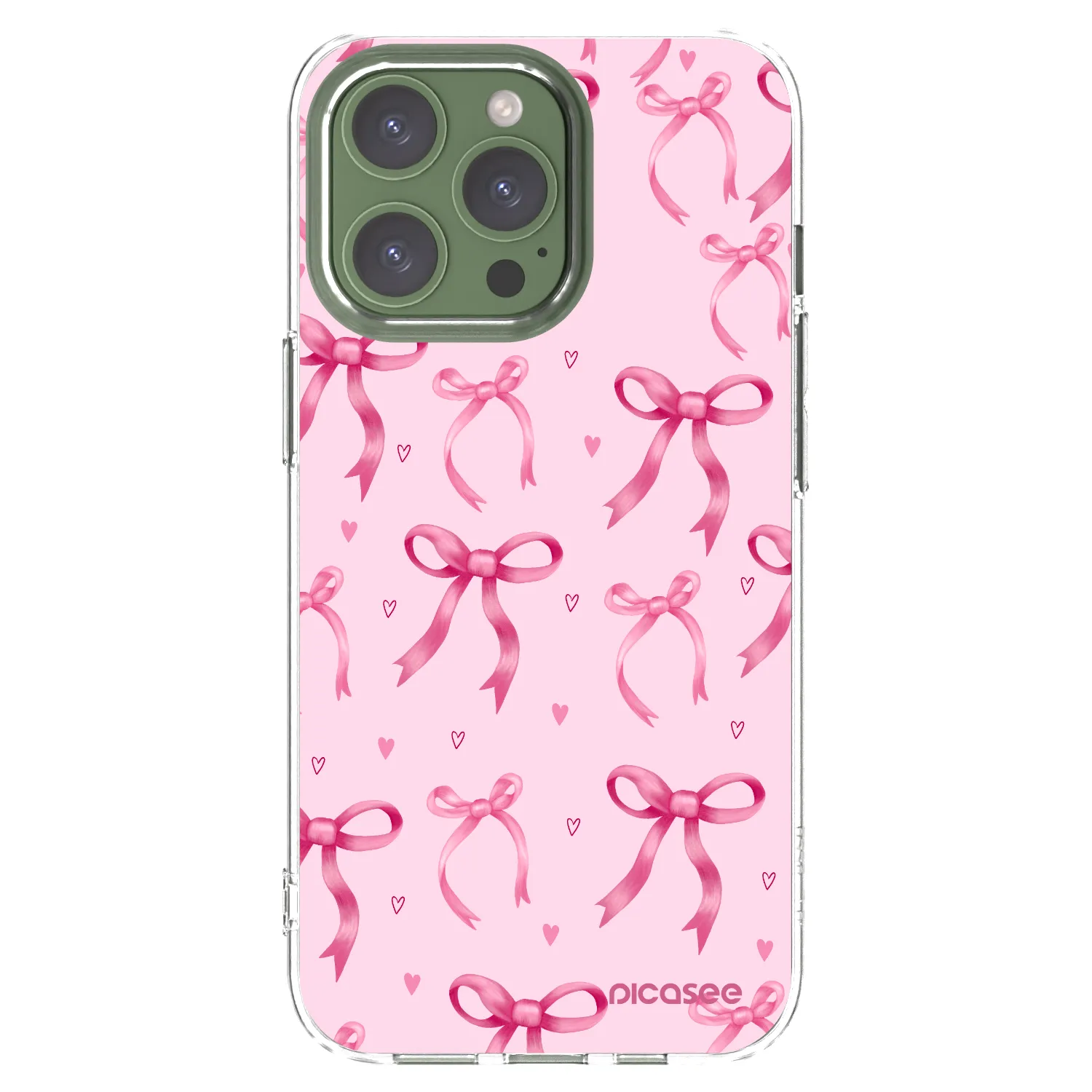 Picasee Apple iPhone 13 Pro Hülle - Transparentes Silikon - Bow Aesthetic