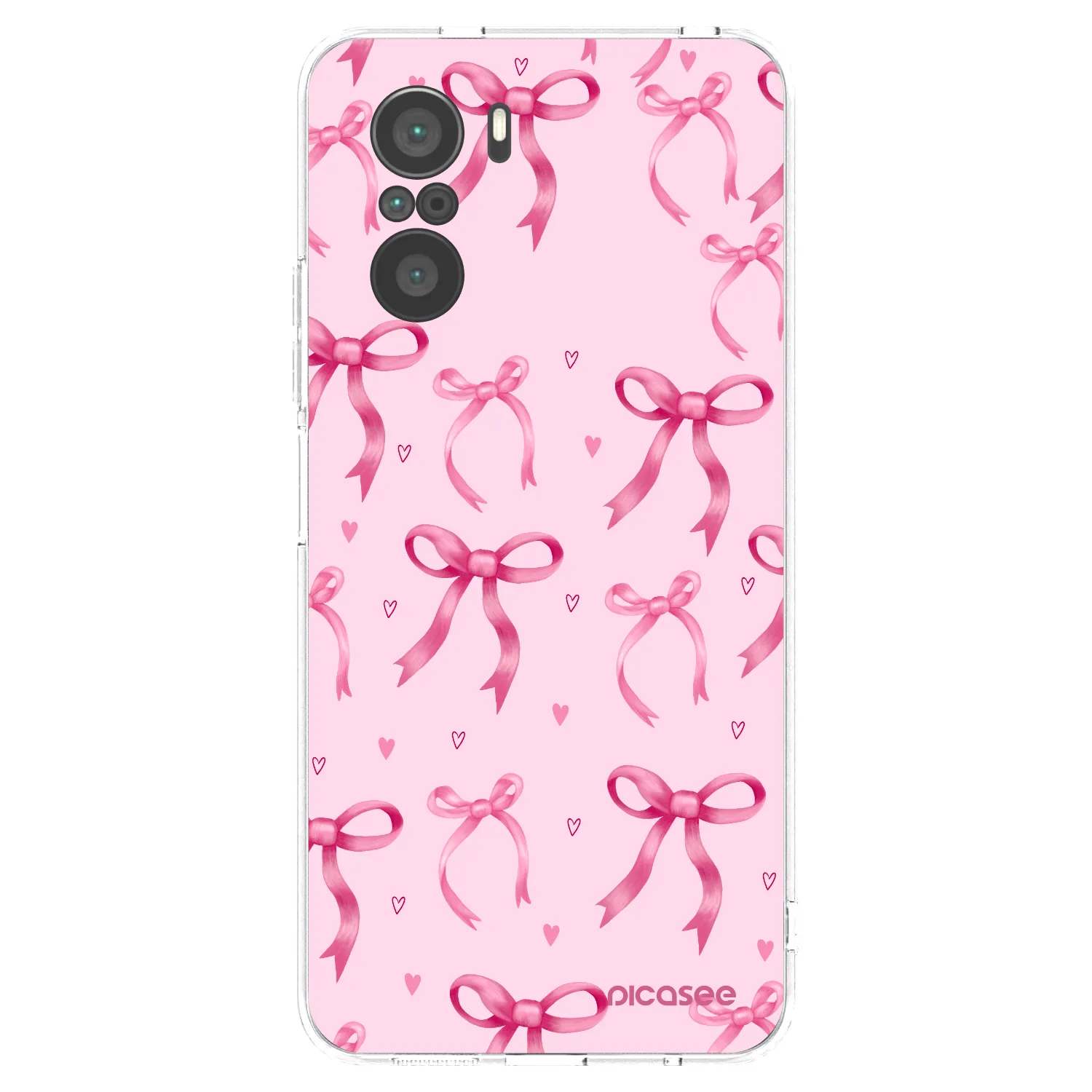 Picasee Xiaomi Poco F3 Hülle - Transparentes Silikon - Bow Aesthetic