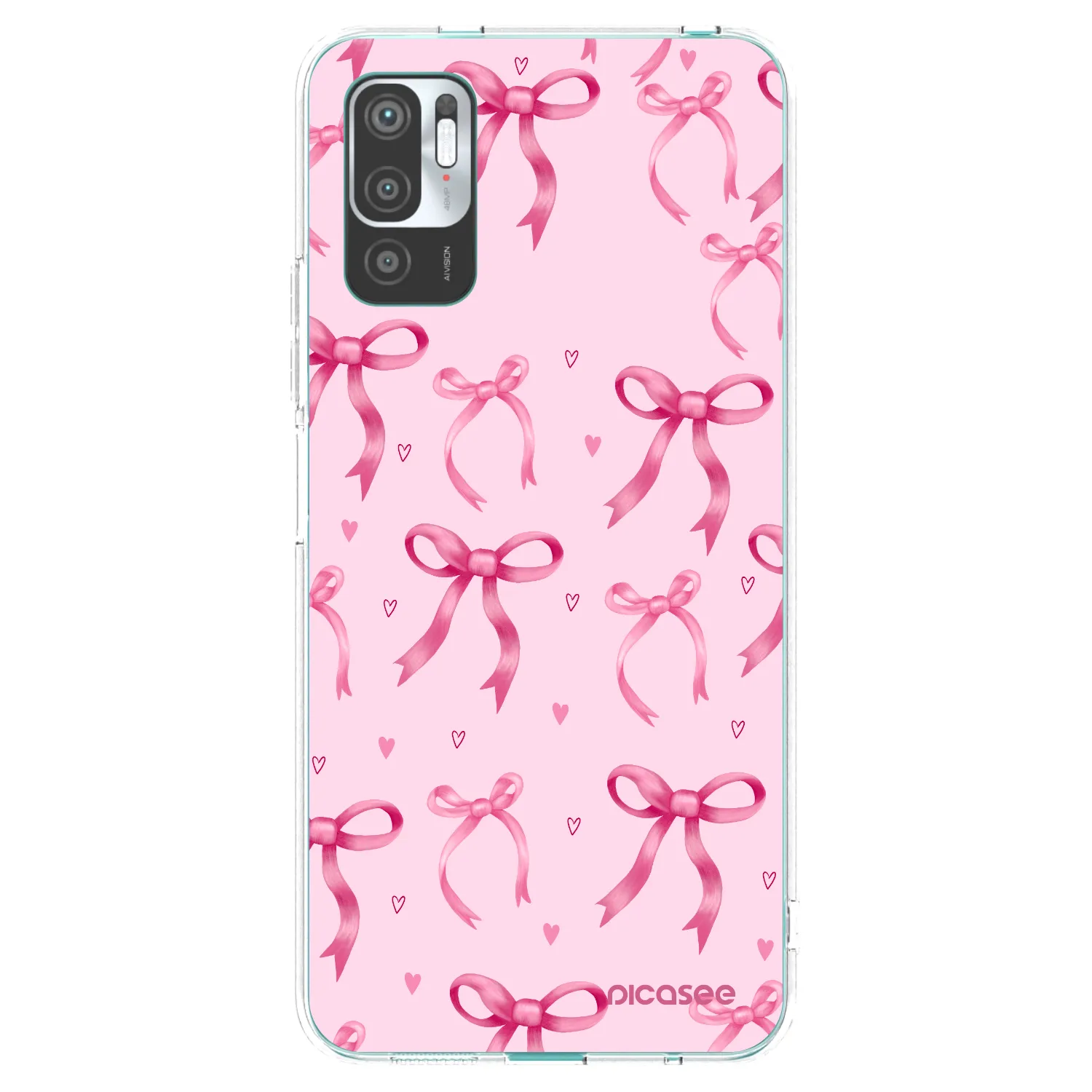 Picasee Xiaomi Redmi Note 10 5G Hülle - Transparentes Silikon - Bow Aesthetic