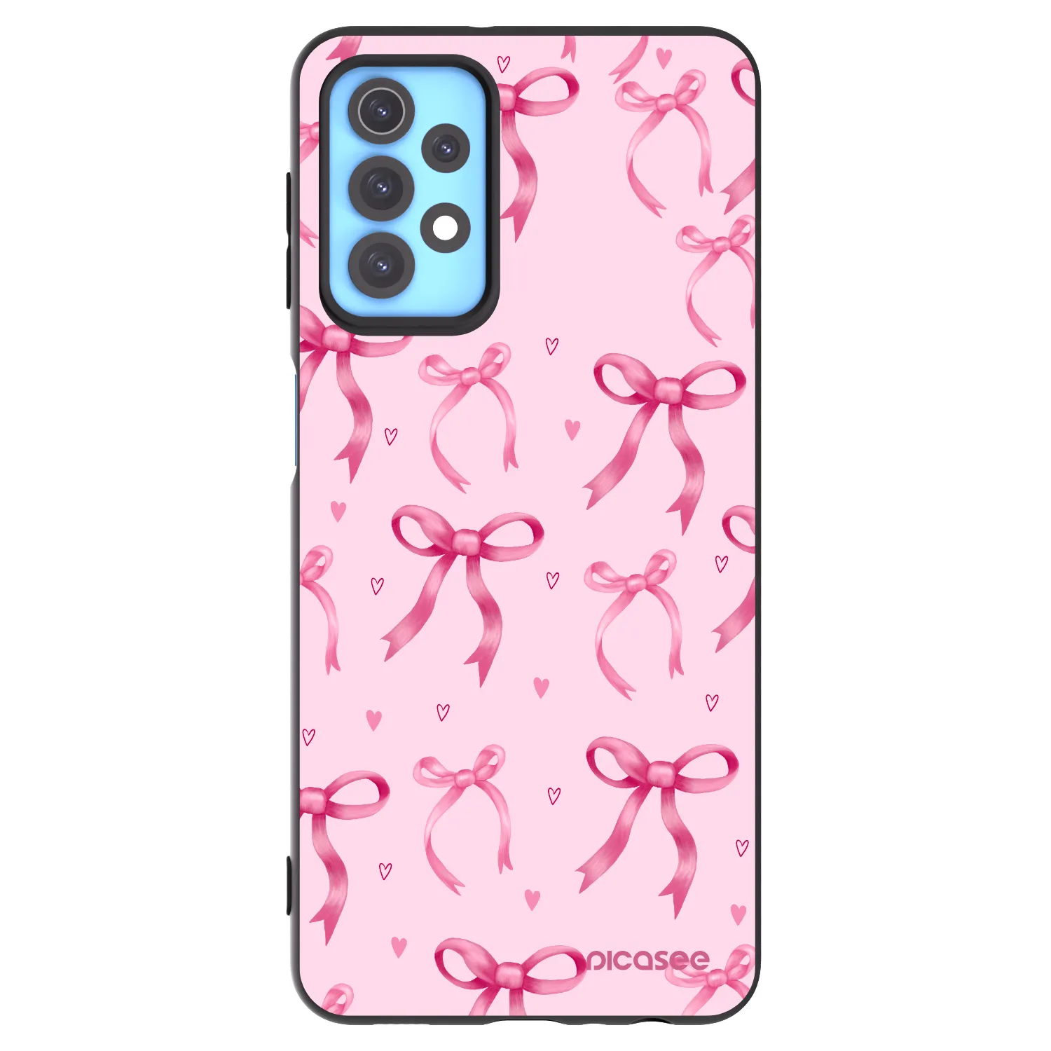 Picasee Samsung Galaxy A32 4G SM-A325F Hülle - Schwarzes Silikon - Bow Aesthetic