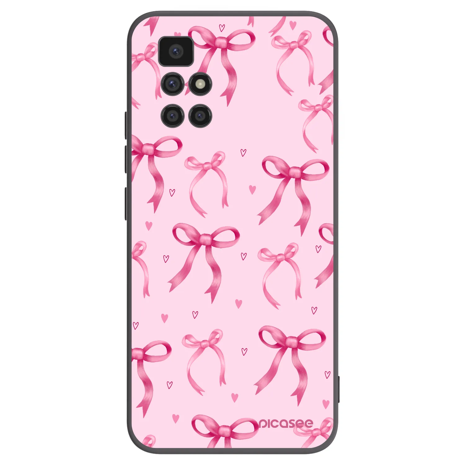 Picasee Xiaomi Redmi 10 Hülle - Schwarzes Silikon - Bow Aesthetic