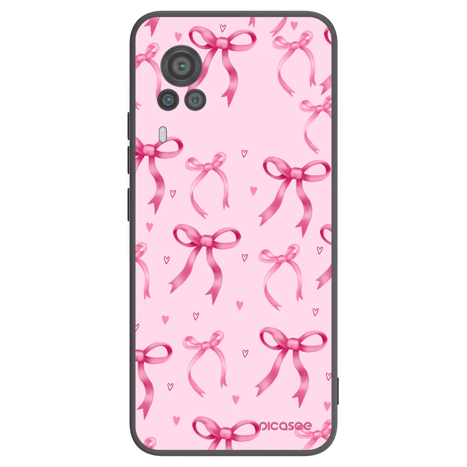 Picasee Vivo X60 Pro 5G Hülle - Schwarzes Silikon - Bow Aesthetic