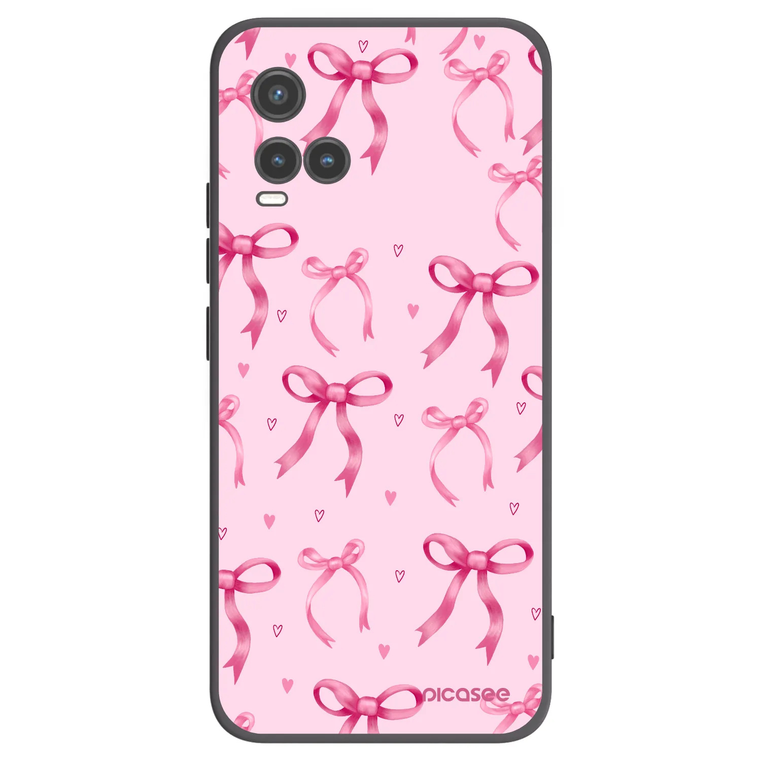 Picasee Vivo Y33s Hülle - Schwarzes Silikon - Bow Aesthetic