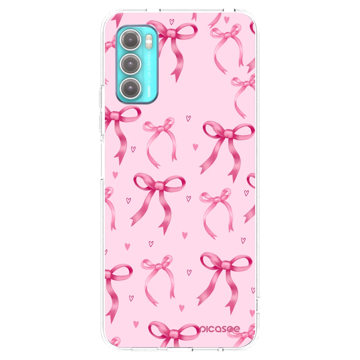 Picasee Motorola Moto G60 Hülle - Transparentes Silikon - Bow Aesthetic