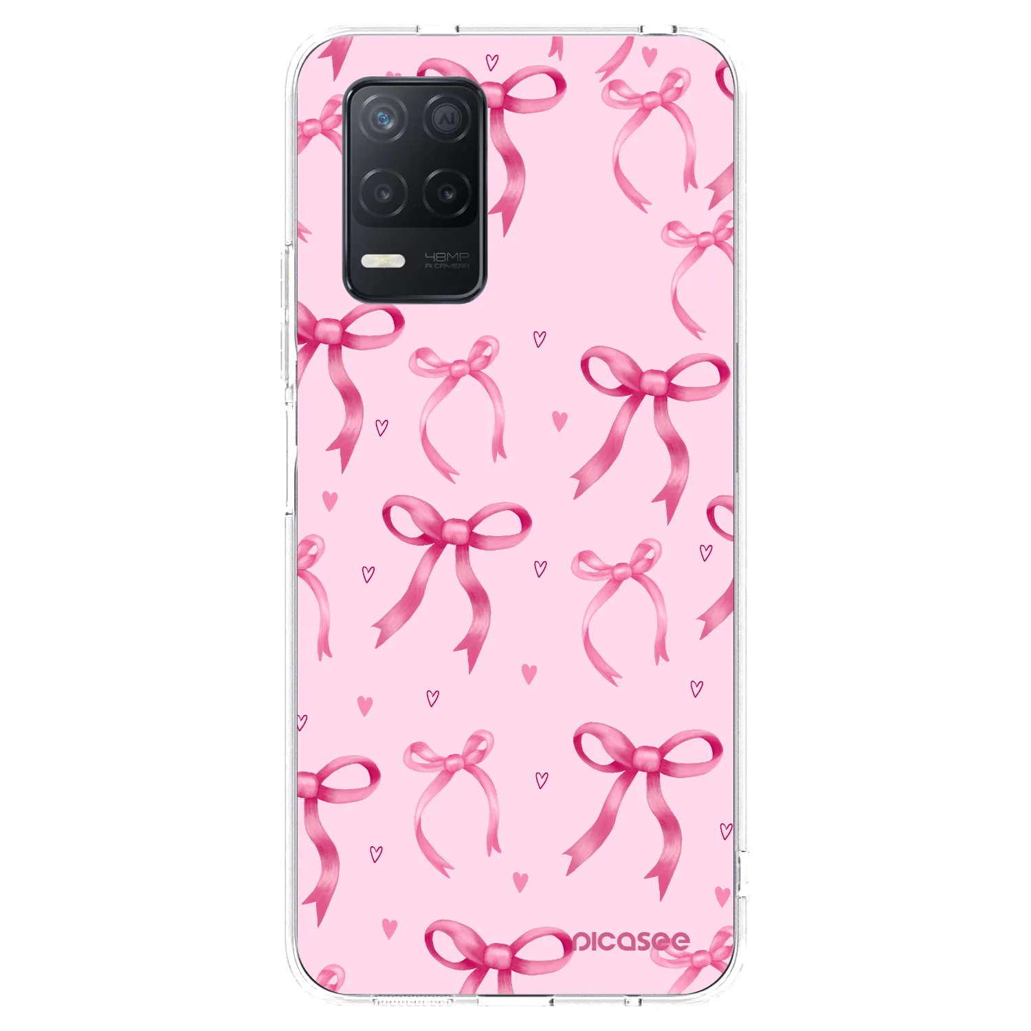 Picasee Realme 8 5G Hülle - Transparentes Silikon - Bow Aesthetic