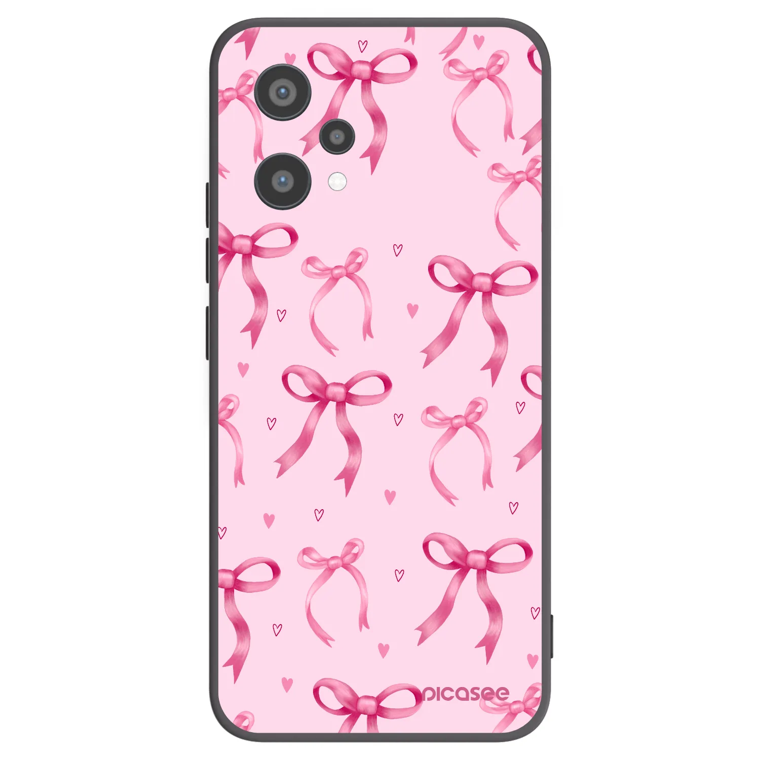 Picasee Realme 9 Pro 5G Hülle - Schwarzes Silikon - Bow Aesthetic