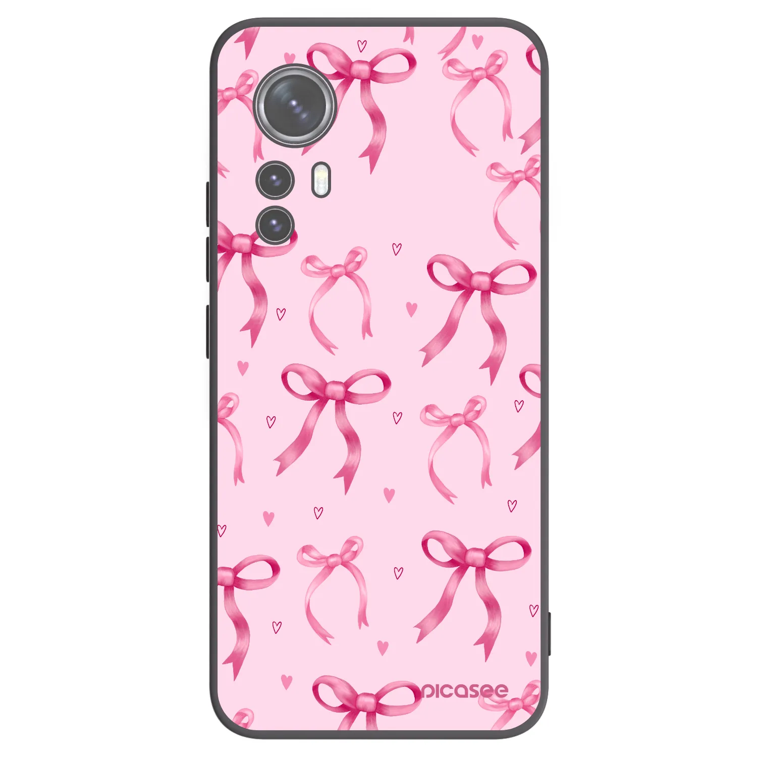 Picasee Xiaomi 12 Hülle - Schwarzes Silikon - Bow Aesthetic