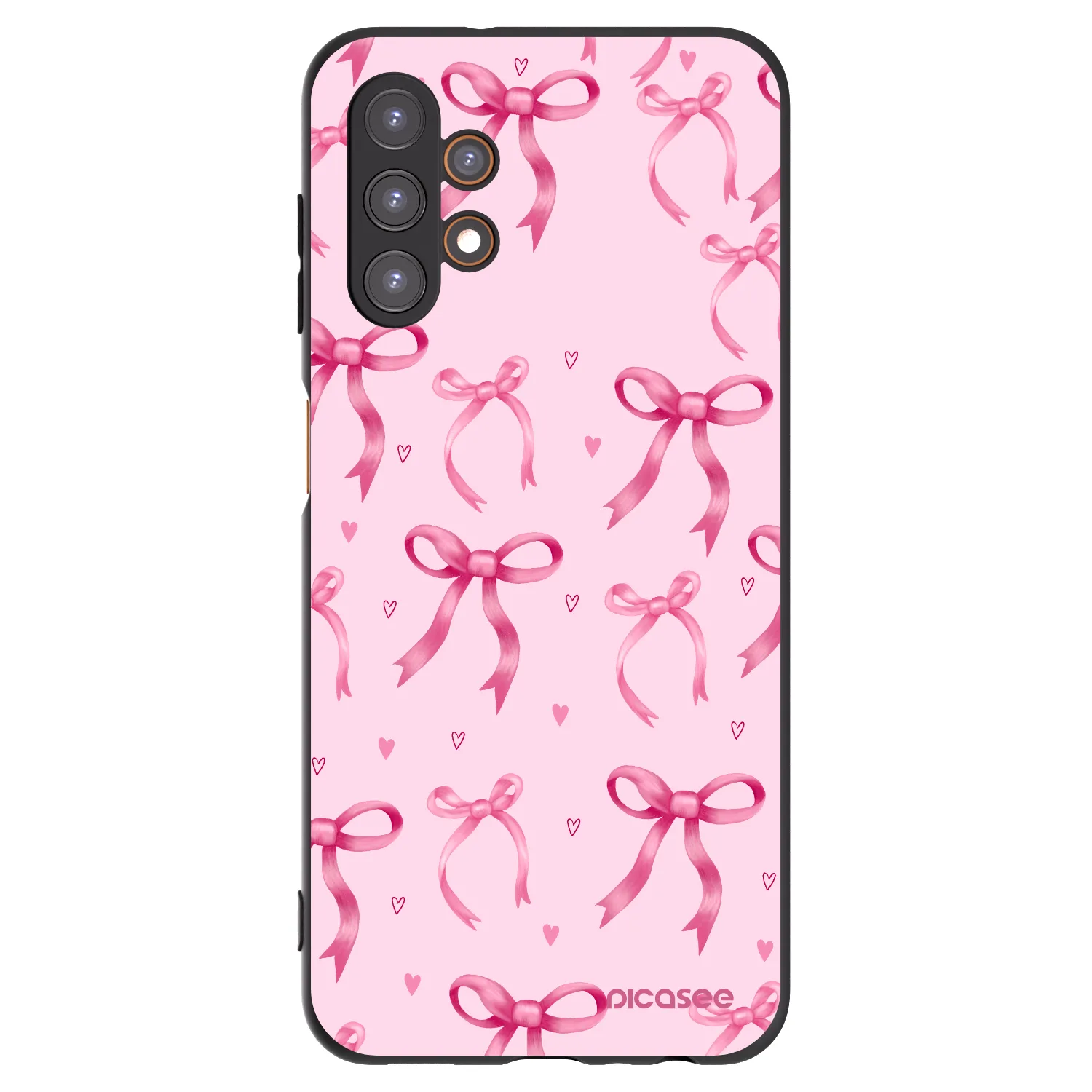 Picasee Samsung Galaxy A13 4G A135 Hülle - Schwarzes Silikon - Bow Aesthetic