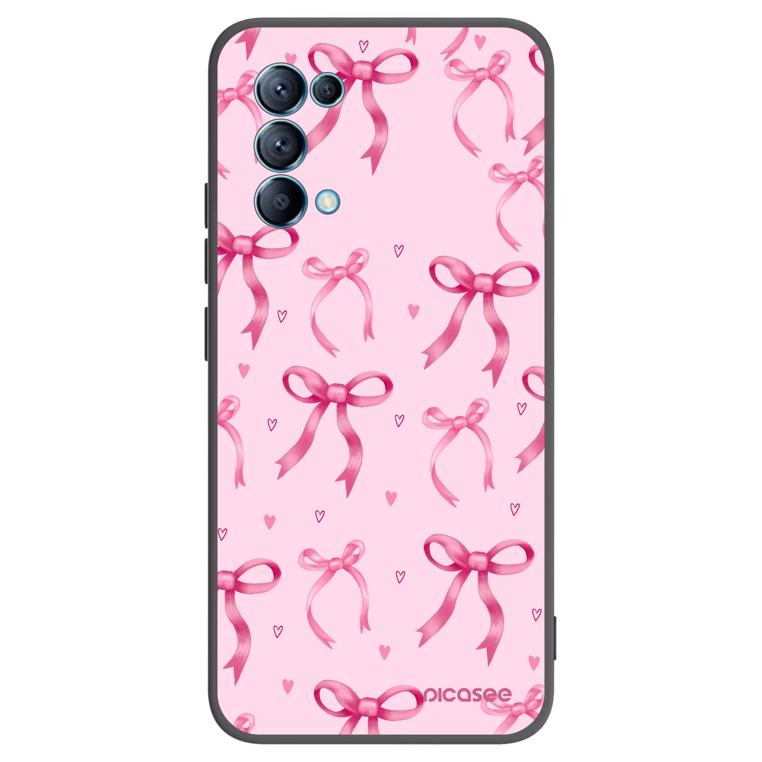 Picasee OPPO Reno 5 5G Hülle - Schwarzes Silikon - Bow Aesthetic