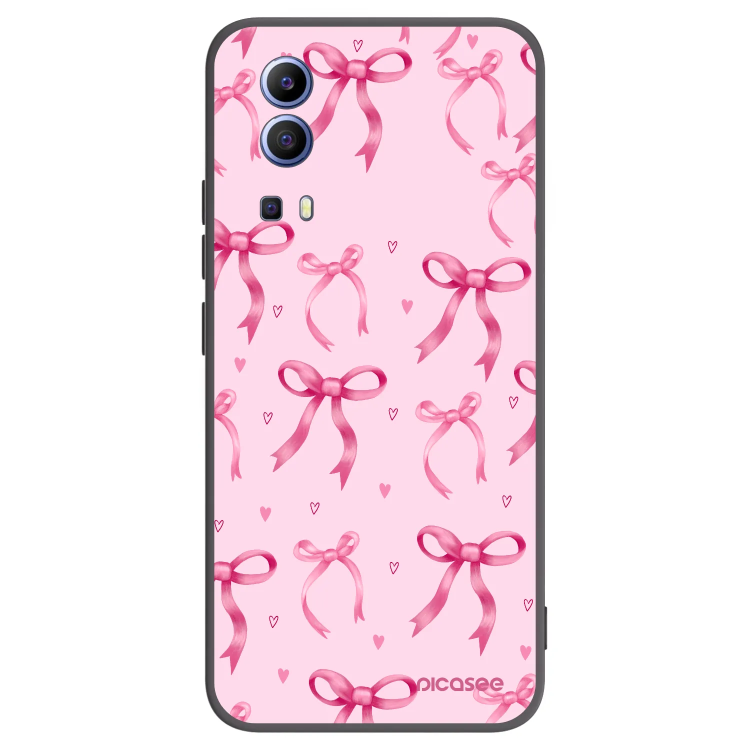 Picasee Vivo Y52 5G Hülle - Schwarzes Silikon - Bow Aesthetic
