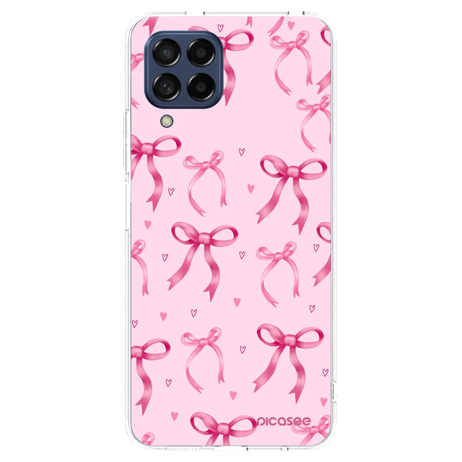Picasee Samsung Galaxy M53 5G Hülle - Transparentes Silikon - Bow Aesthetic