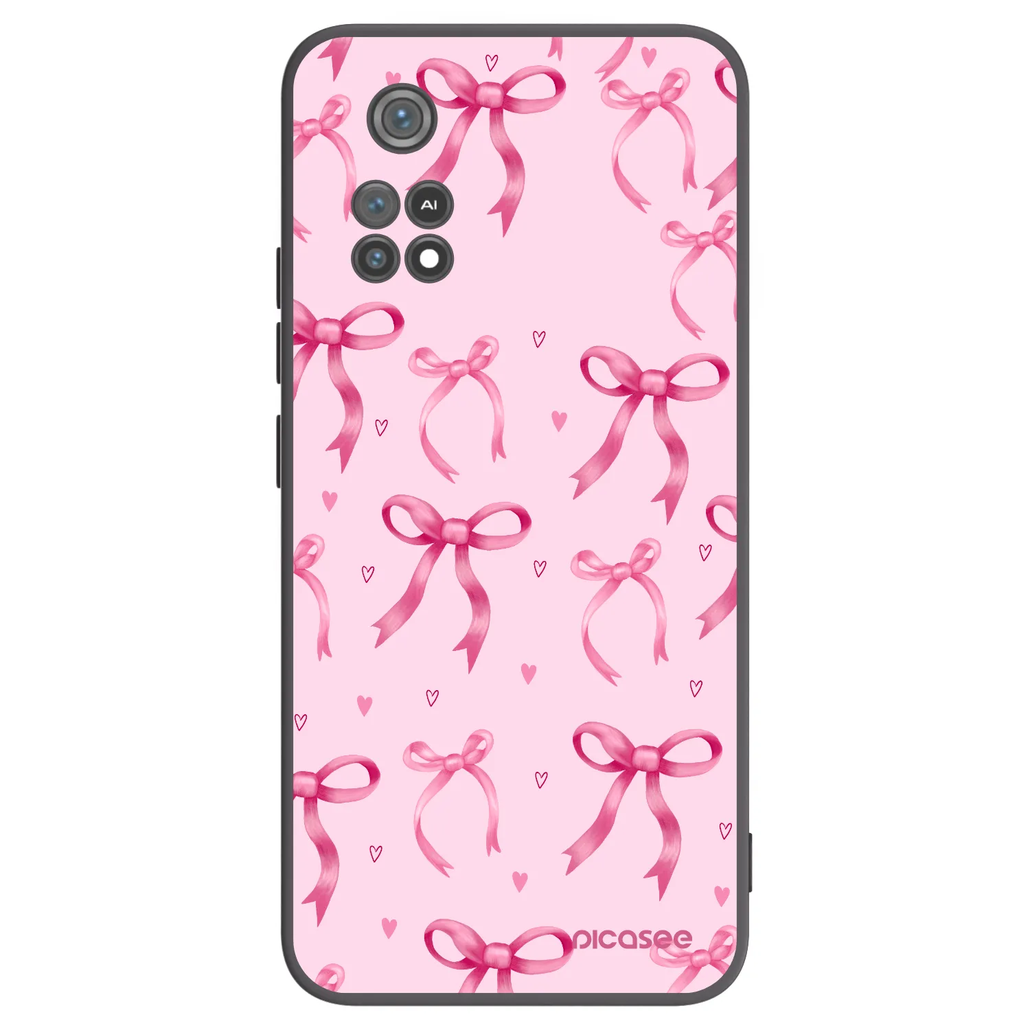 Picasee Xiaomi Poco M4 Pro Hülle - Schwarzes Silikon - Bow Aesthetic