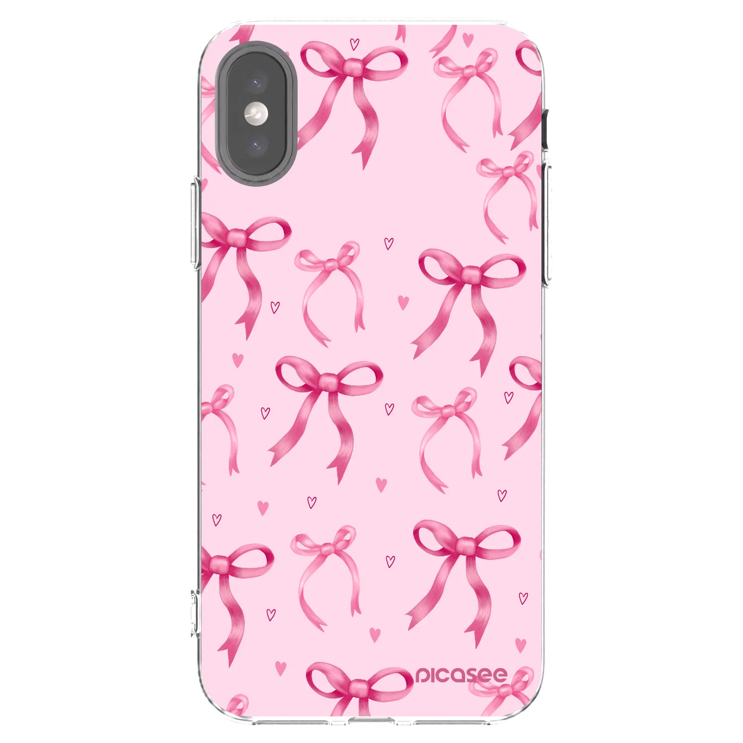 Picasee Apple iPhone X/XS Hülle - Transparentes Silikon - Bow Aesthetic